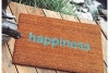 zen  happiness doormat welcome