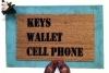 KEYS Wallet CELL Phone doormat, world's most useful doormat