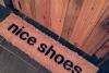 ONE LINE nice shoes doormat