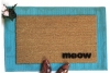 meow cat lover outdoor coir damn good doormat