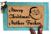 Merry Christmas Mother Fucker F Bomb rude funny coir outdoor damn good doormat