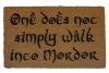 WALK into MORDOR, funny JRR Tolkien nerd doormat