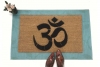 Om symbol mani padme hum  Yoga mat doormat India