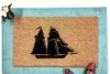 Pirate ship doormat- The Pride of Baltimore- Hand Painted door mat