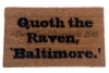 Superbowl  Baltimore Ravens Poe quote doormat