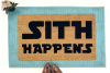 Star Wars Sith happens Dark Jedi nerd doormat