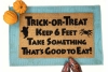 Trick or treat keep 6 feet funny halloween doormat covid 19 coronavirus
