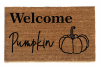 Welcome Pumpkin coir outdoor Doormat