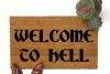 Welcome to Hell doormat gothic home decor