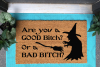 Good BITCH or Bad BITCH- Wizard of Oz Halloween coir doormat