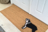 double wide english bulldog dog pet portrait doormat