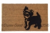 Yorkie, yorkshire terrier  guard dog funny doormat