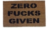 Zero fucks given doormat funny rude