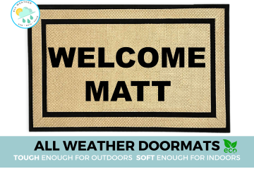 all weather Welcome Matt doormat