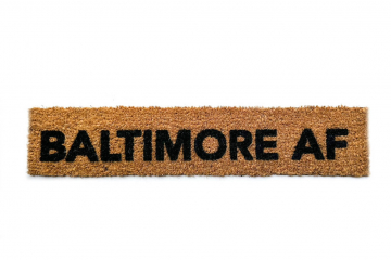 skinny Baltimore AF outdoor coir doormat