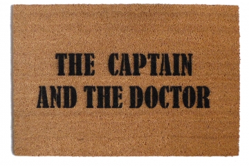Dr. Who THE CAPTAIN AND THE DOCTOR  doormat