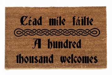 Irish welcome doormat