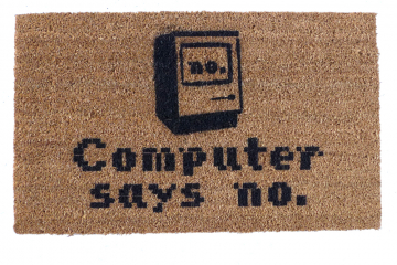 Computer says no Little Britain funny nerd doormat