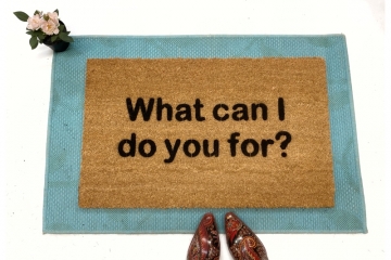 what can i do you for funny cute damn good doormat