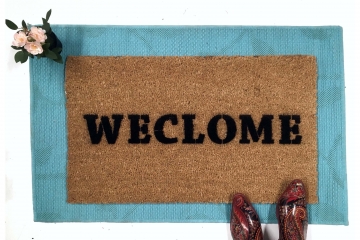 WECLOME, funny dyslexic "Still Game" doormat