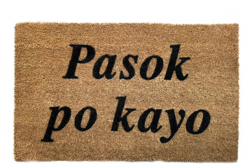 Filipino Pasok po kayo welcome coir doormat photo