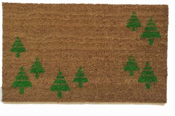 Green trees doormat