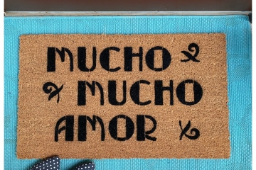 Mucho Mucho Amor Walter Mercado spanish mexican doormat