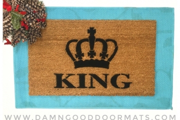 The King crown royal doormat