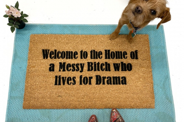 Welcome to the Home of a messy bitch lives for drama™ Trevor Noah doormat