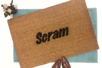 Scram go away doormat