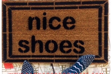 two LINE nice shoes doormat