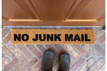 no junk mail door mat porch sign gift for him funny doormat
