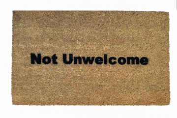 Not Unwelcome ™ funny welcome doormat