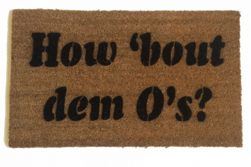 how 'bout dem O's? Baltimore Oriole's fan doormat