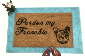 Pardon my Frenchie! French Bulldog doormat