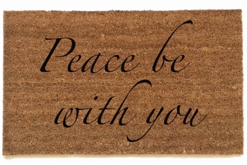 Peace be with you | Inspirational doormat