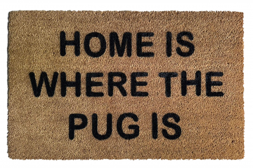 Home is where the PUG is doormat