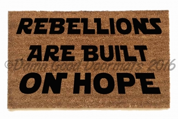 Star Wars Rebellions are Built on Hope resist nerd doormat