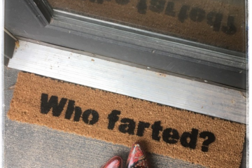 Who farted™ funny doormat, rude door mat, gag gift, goofy, gifts for him