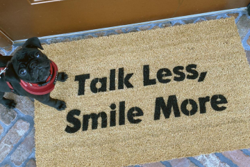 Hamilton Talk Less Smile More doormat aaron burr quote lin manuel