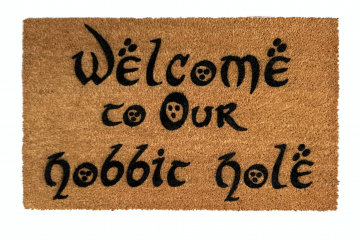 Welcome to OURHobbit Hole JRR Tolkien nerd doormat