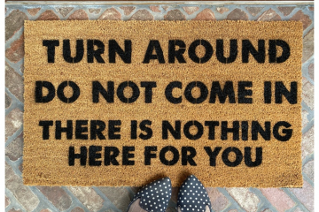 scott Rudin Turn around, Do not come in, There is nothing here for you doormat