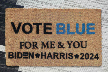 Vote Blue, not Q for Me & You" Biden Harris President Race 2024