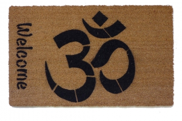 Welcome OM doormat hindu housewarming damn good doormat