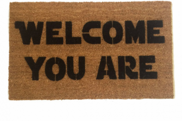 Star Wars Yoda Welcome you are funny coir outdoor doormat