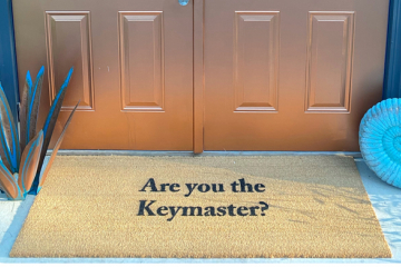 doublewide XL Keymaster Ghostbusters doormat