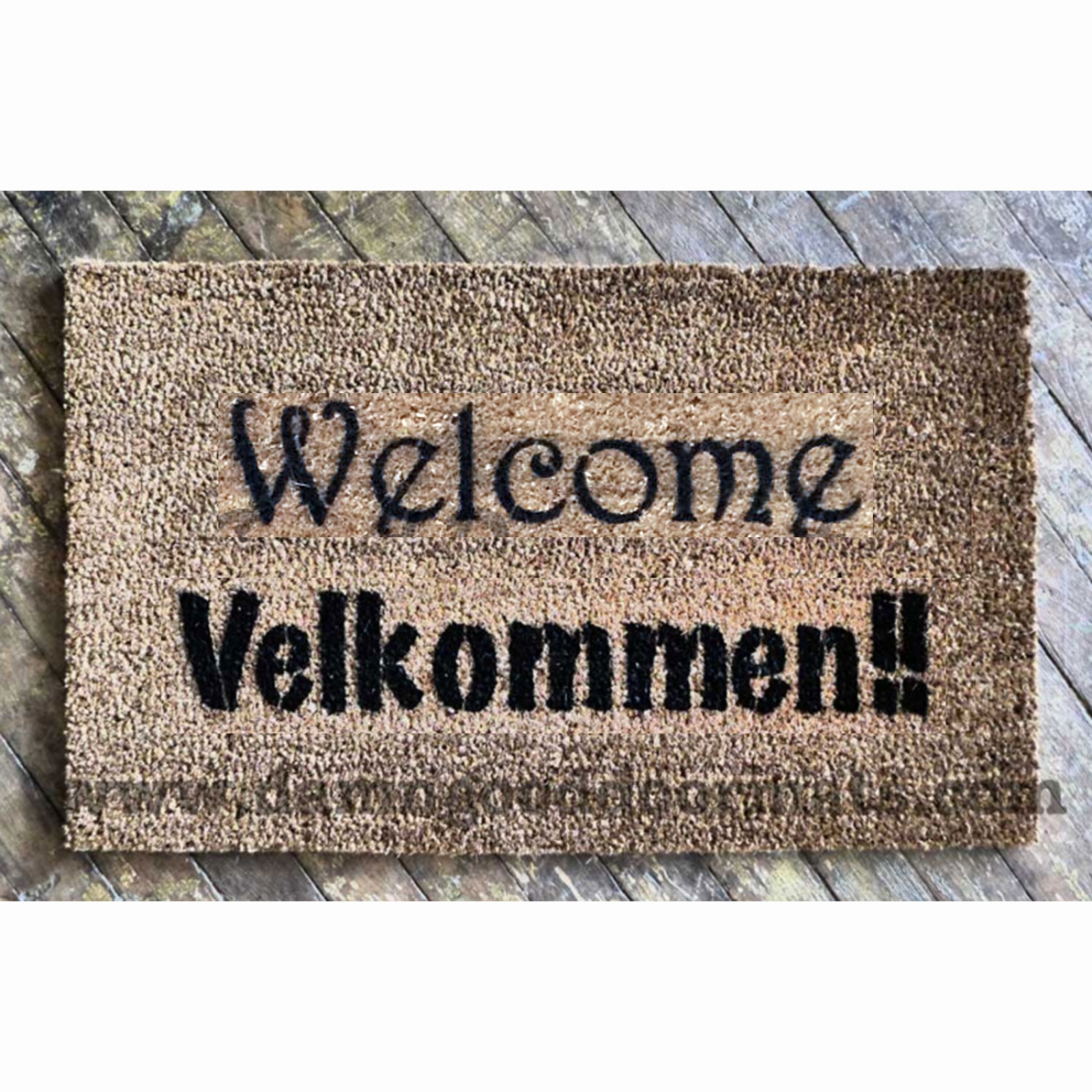 Personalised 'welcome to Our Home' Indoor Door Mat -  Denmark