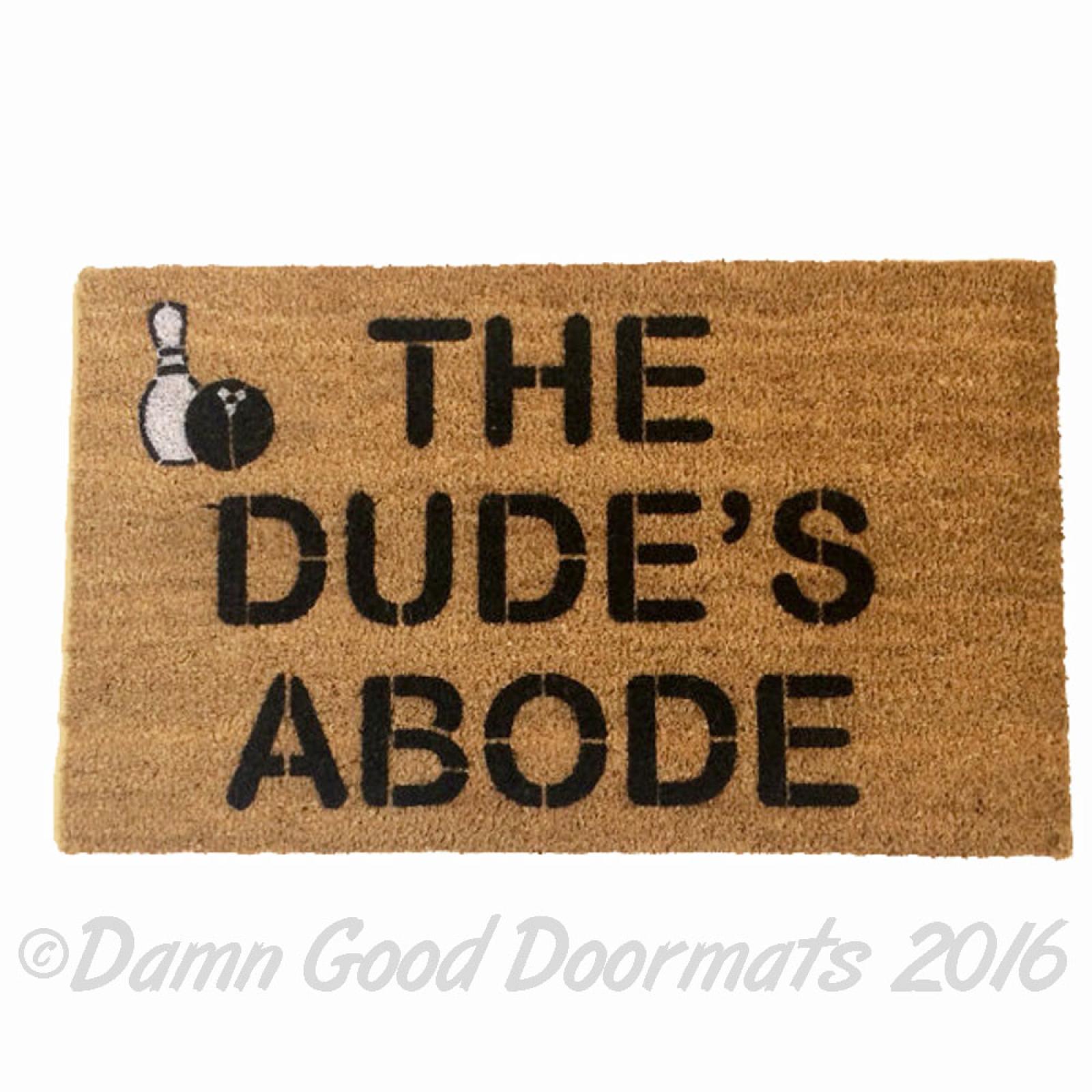 The Dude's Abode, The Big Lebowski movie fan doormat