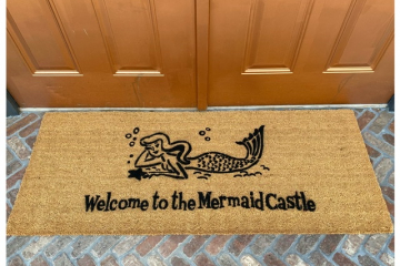 Doublewide XL Mermaid- What up fishes?!™ doormat