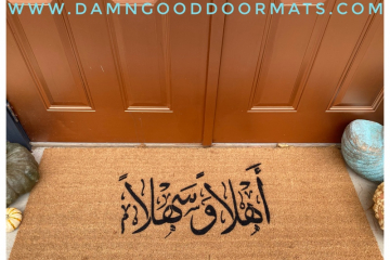 XL Ahlan Wa Sahlan Arabic Welcome doormat